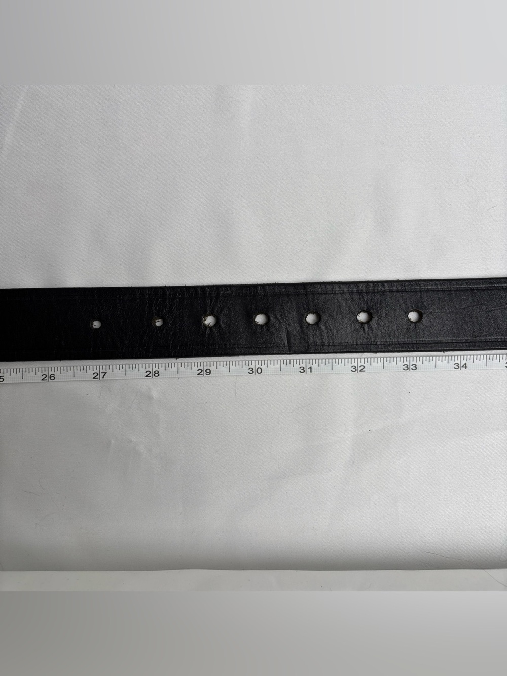 Vintage Levi Strauss Leather Belt Mens 30 Silver Buckle Western Workwear Canada - Picture 9 of 9